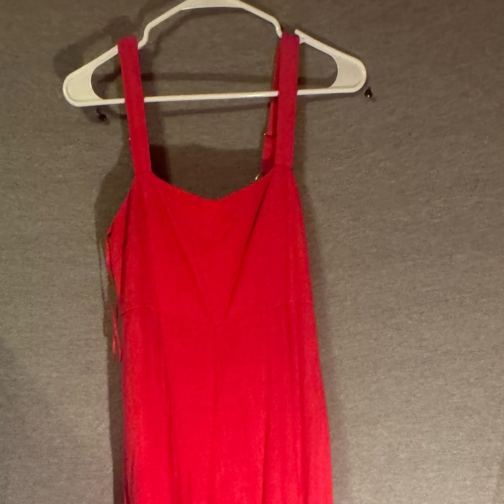 Vibrant Pink Express Sleeveless Jumpsuit.